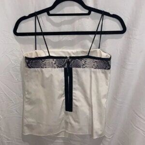 Helmut Lang Top white and snake skin tank size P